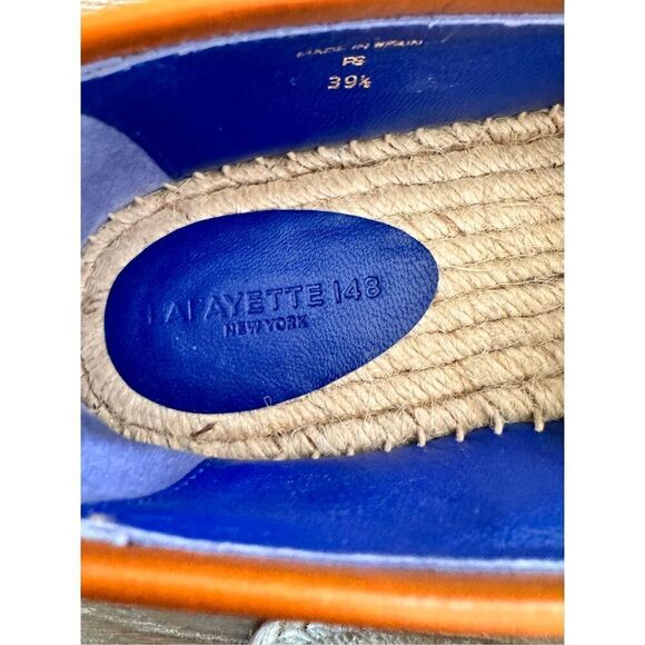 NEW Lafayette 148 New York Espadrilles in Blue Size 39.5 - Picture 7 of 9